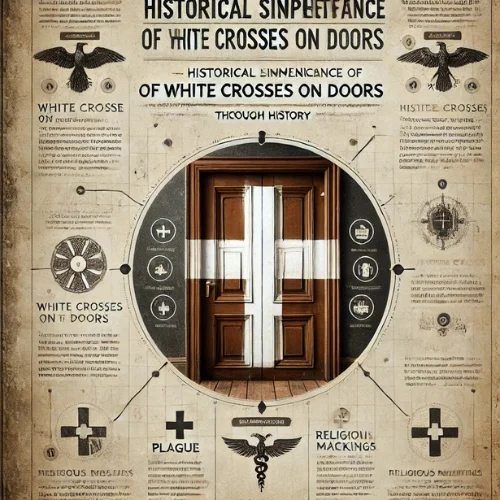 Historical Significance of White Crosses on Doors