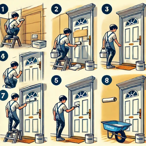 Step-by-Step Guide to Painting a Front Door Without Removing It